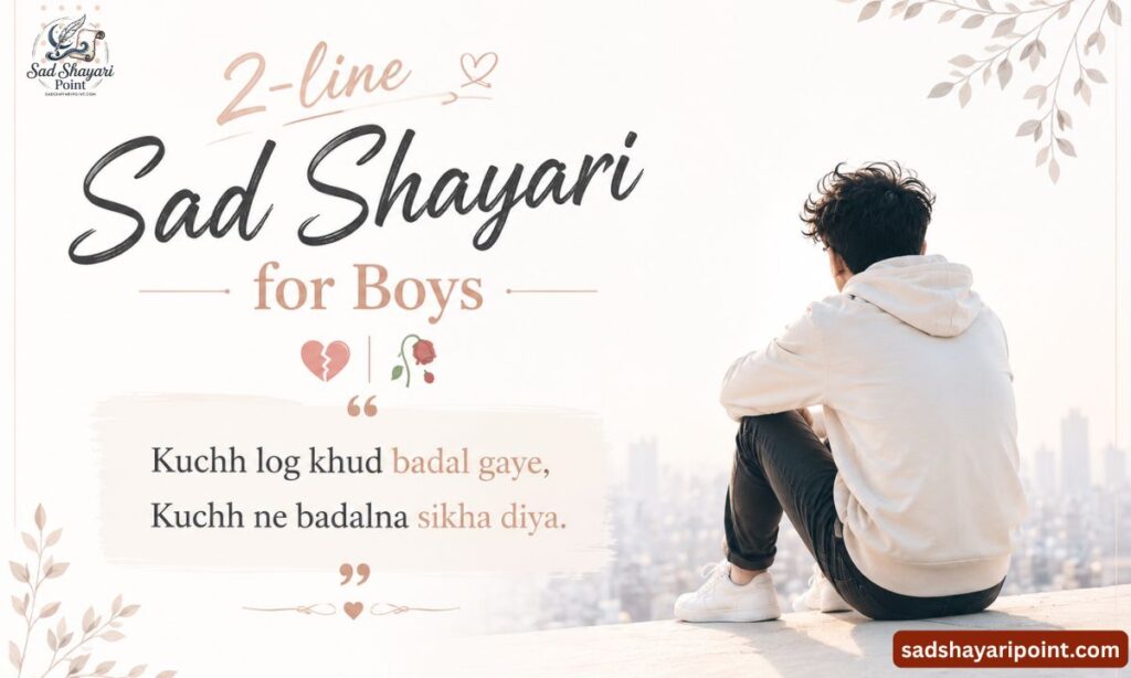 Sad Shayari for Boys in Hindi