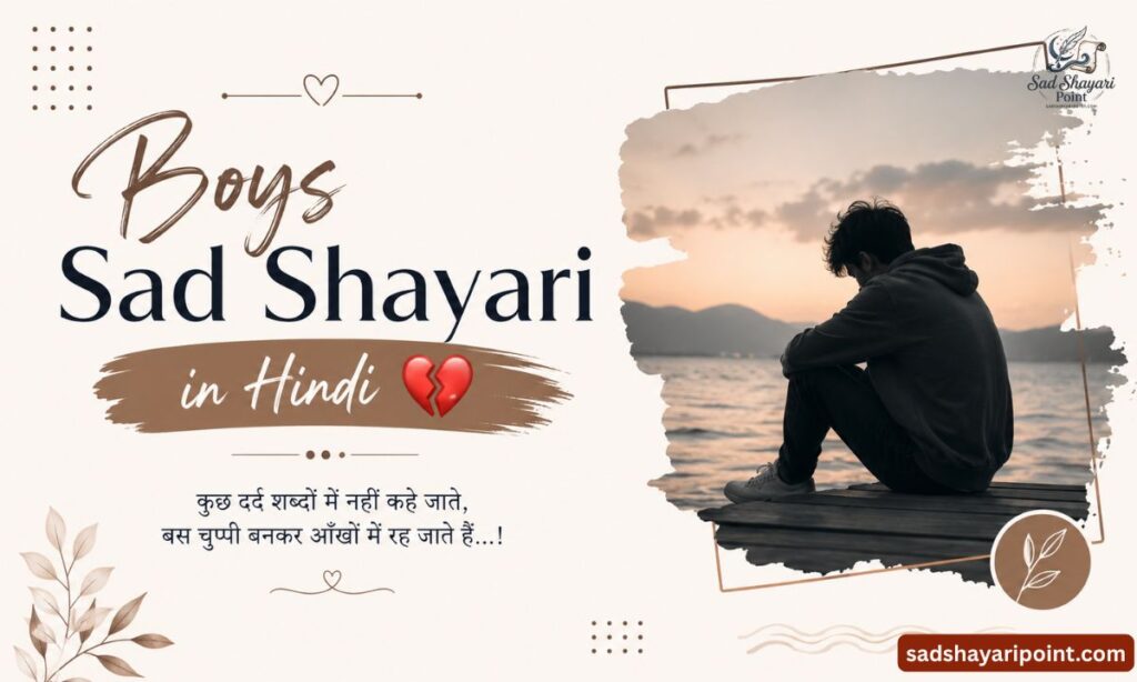 Sad Shayari for Boys in Hindi