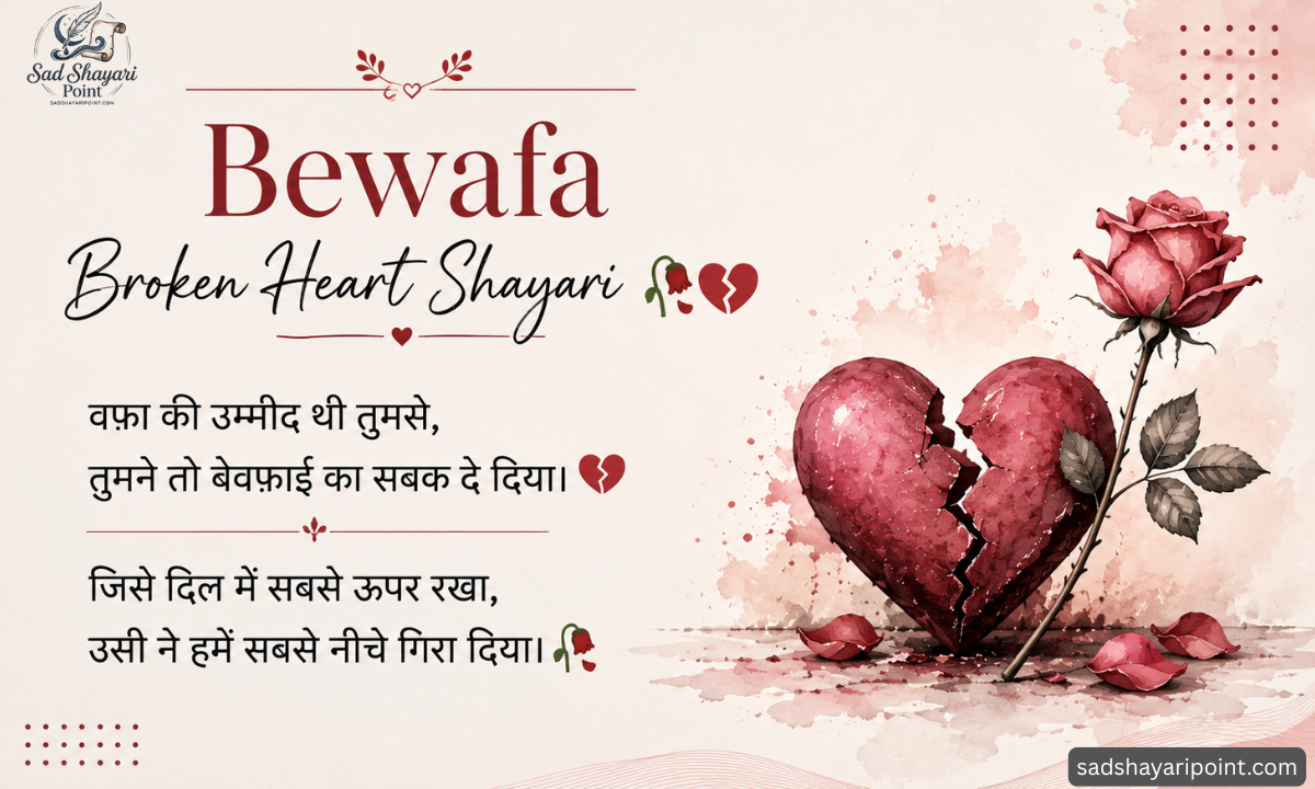 Broken Heart Sad Shayari in Hindi