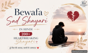 Bewafa Sad Shayari in Hindi