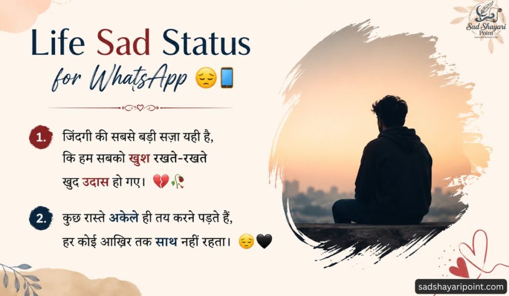 Sad Status in Hindi