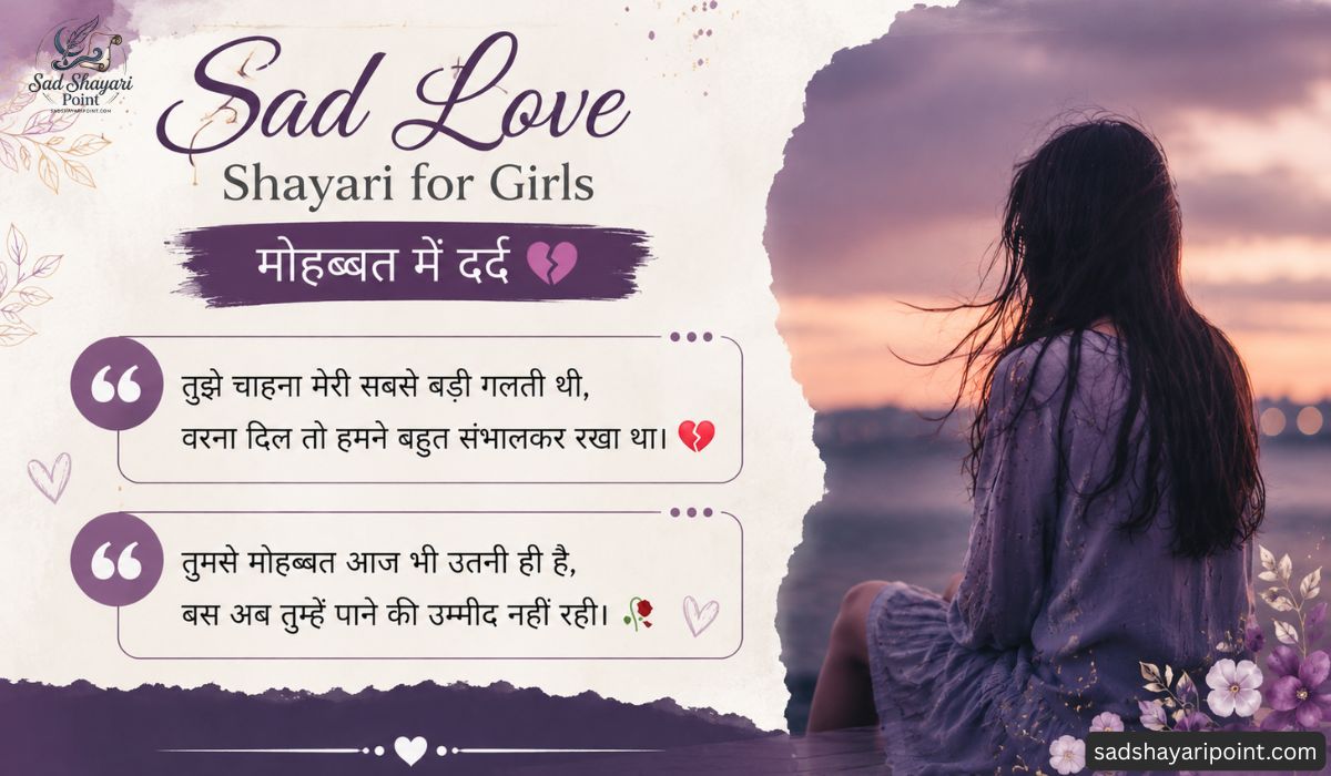 Sad Shayari for Girls in Hindi
