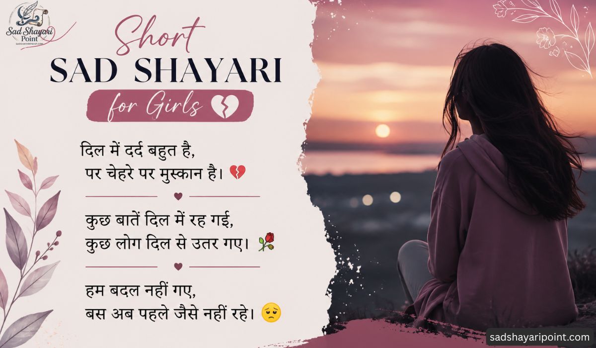 Sad Shayari for Girls in Hindi