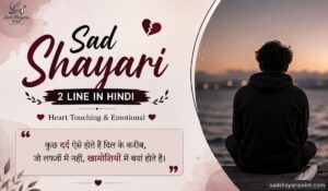 Sad Shayari 2 Line in Hindi