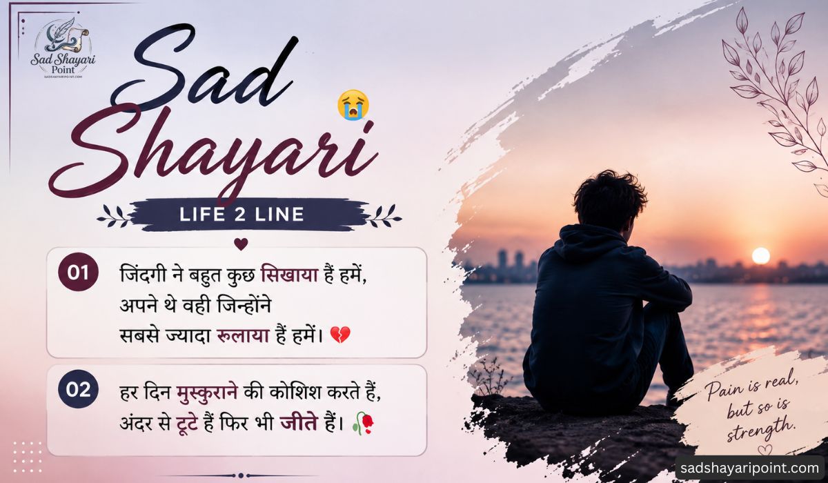 Sad Shayari 2 Line in Hindi