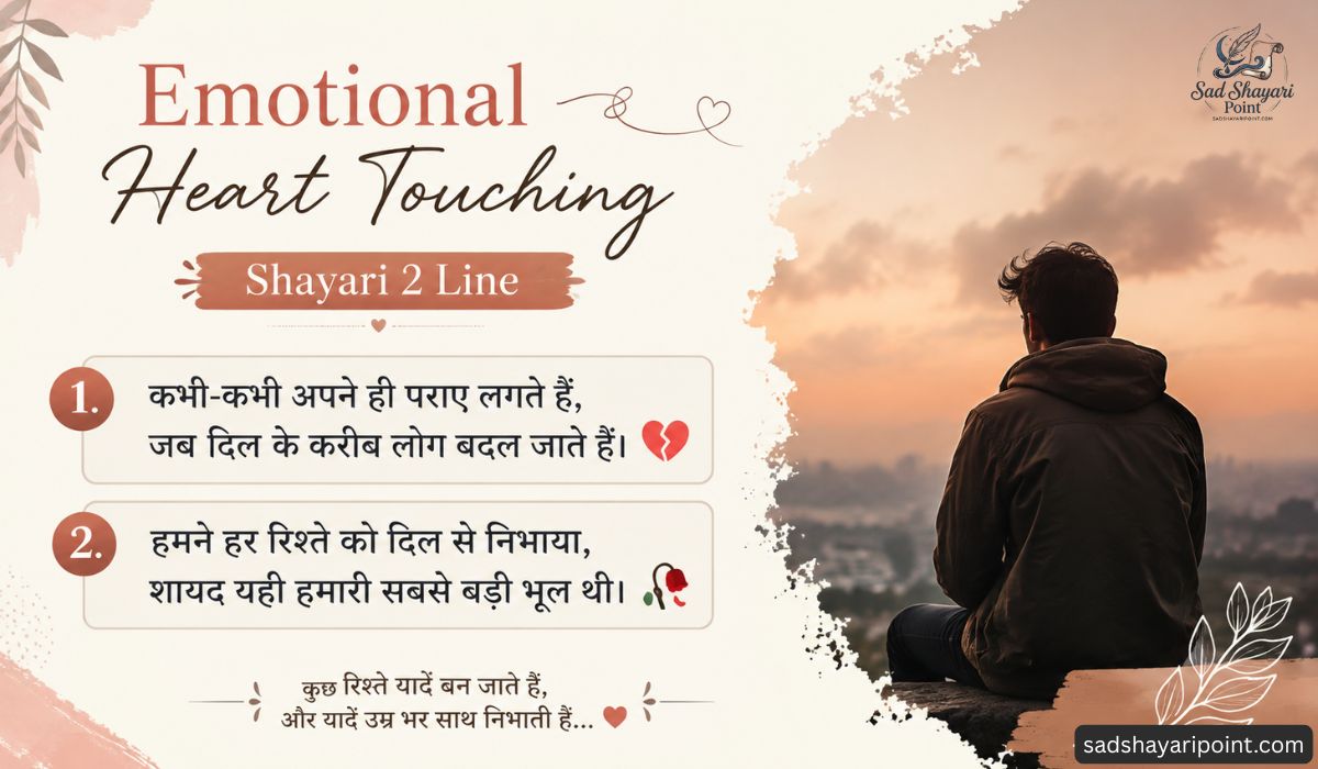 Sad Shayari 2 Line in Hindi