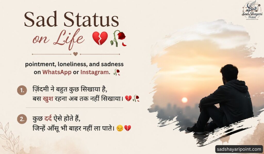 Sad Status in Hindi