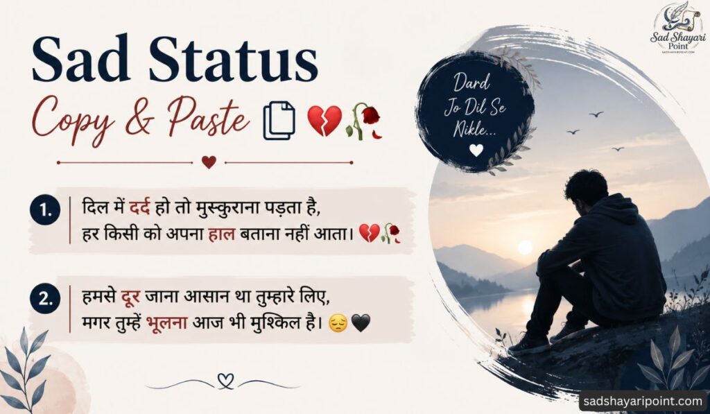 Sad Status in Hindi