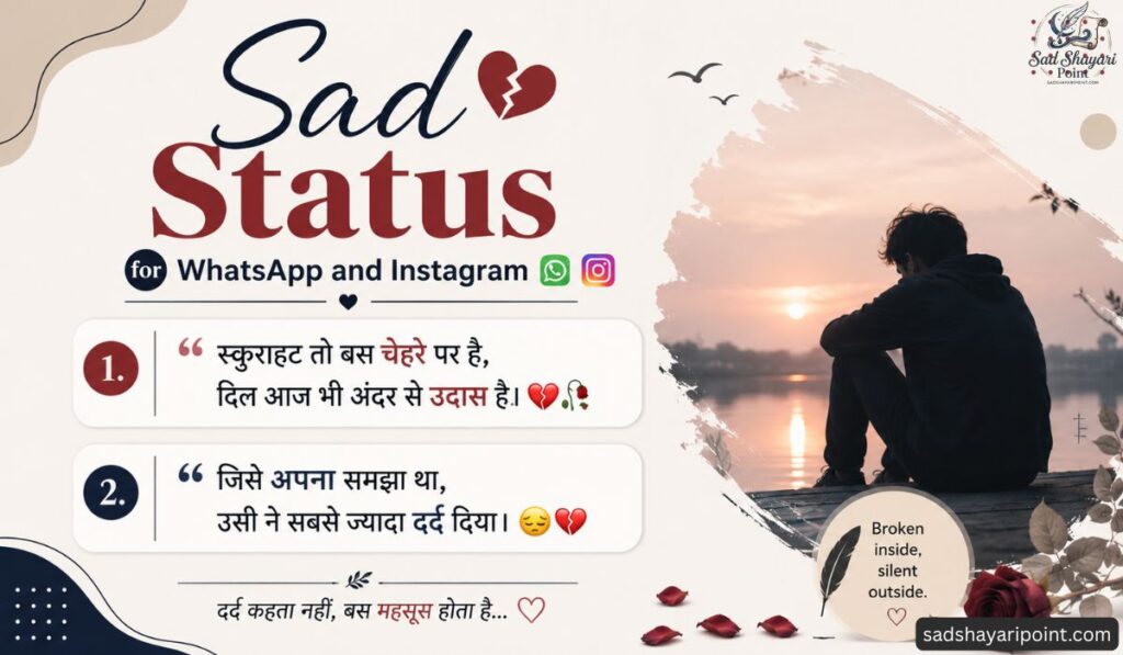Sad Status in Hindi