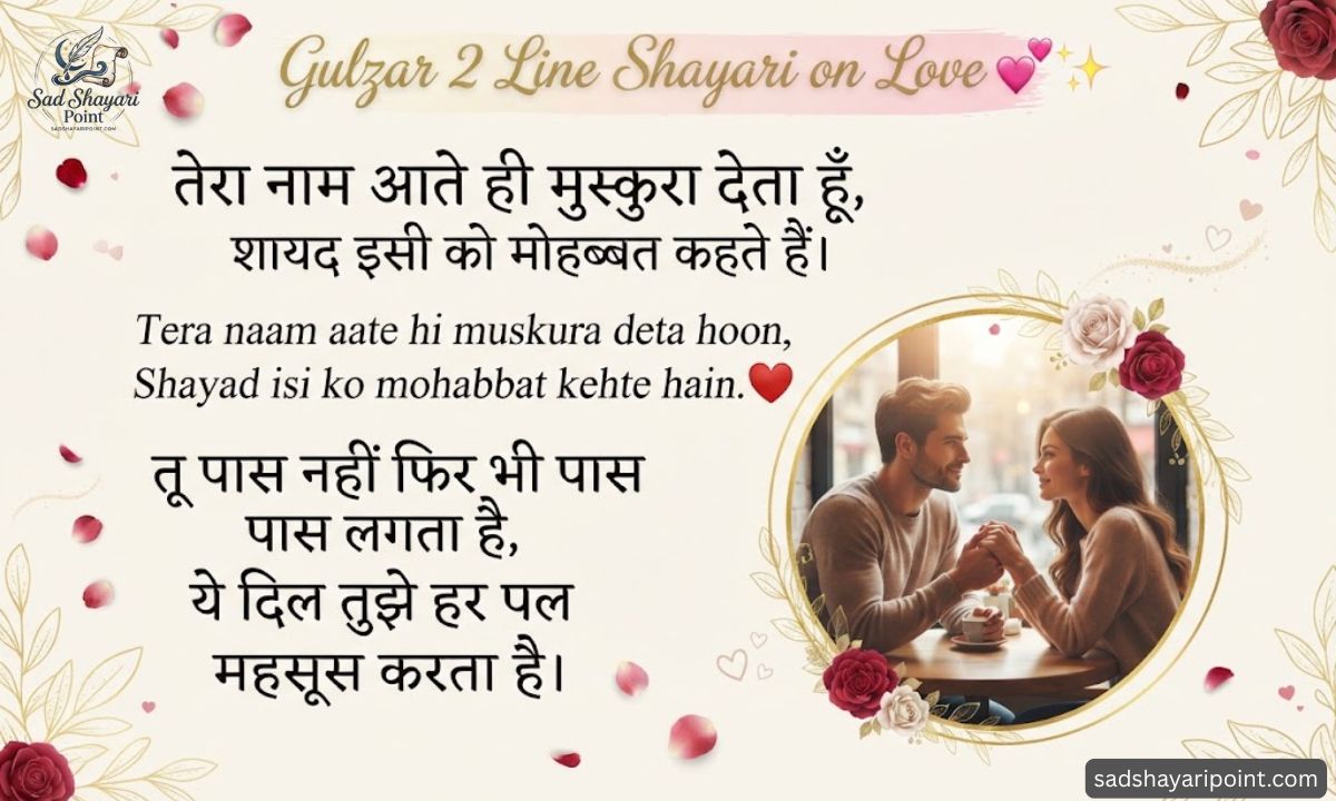 Gulzar Shayari on Love in Hindi