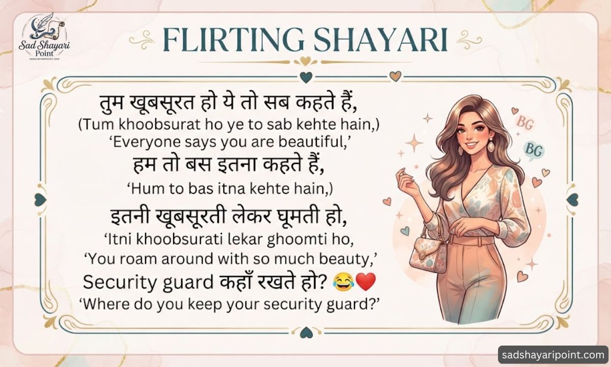 Flirt Shayari in Hindi