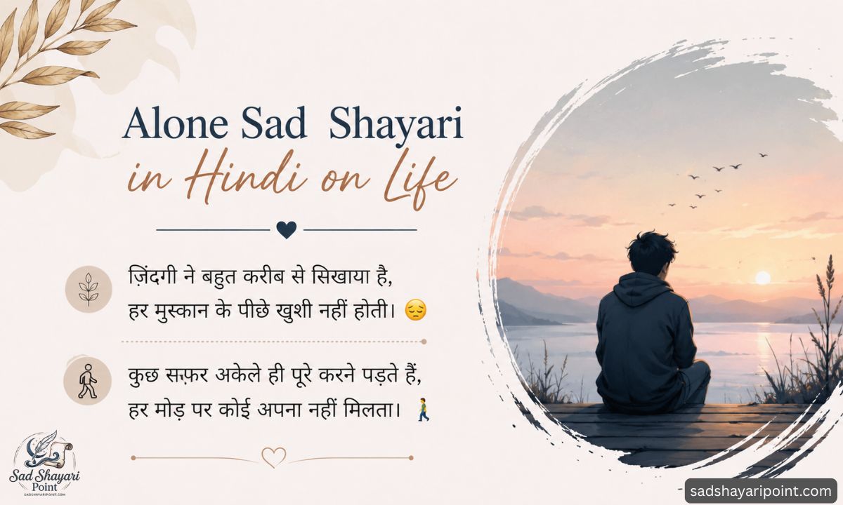 Alone Sad Shayari in Hindi