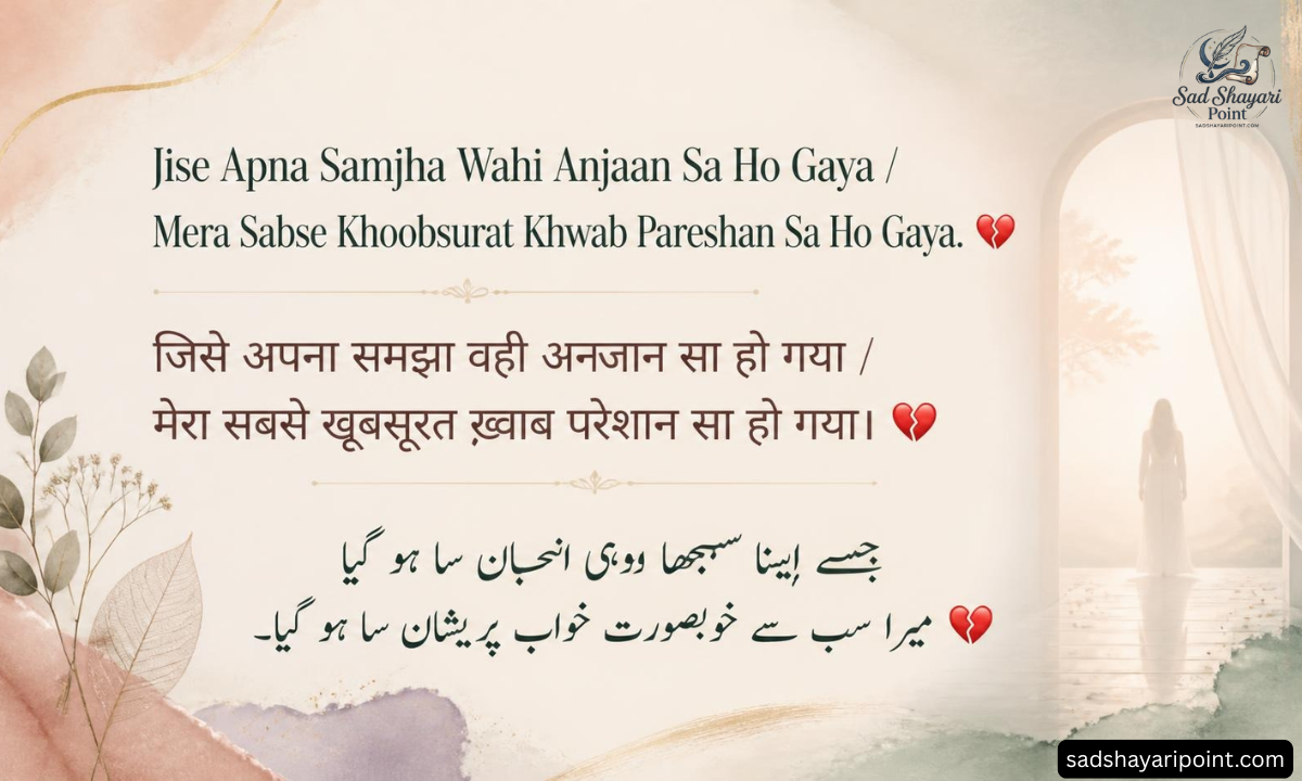 Sad Love Shayari