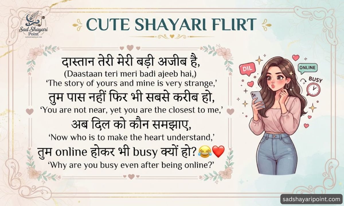 Flirt Shayari in Hindi