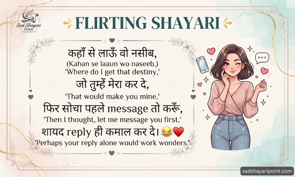 Flirt Shayari in Hindi