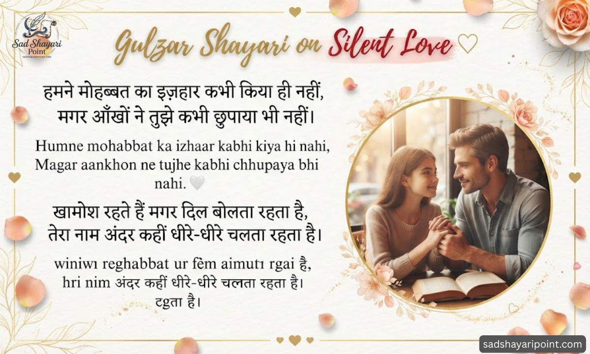 Gulzar Shayari on Love in Hindi