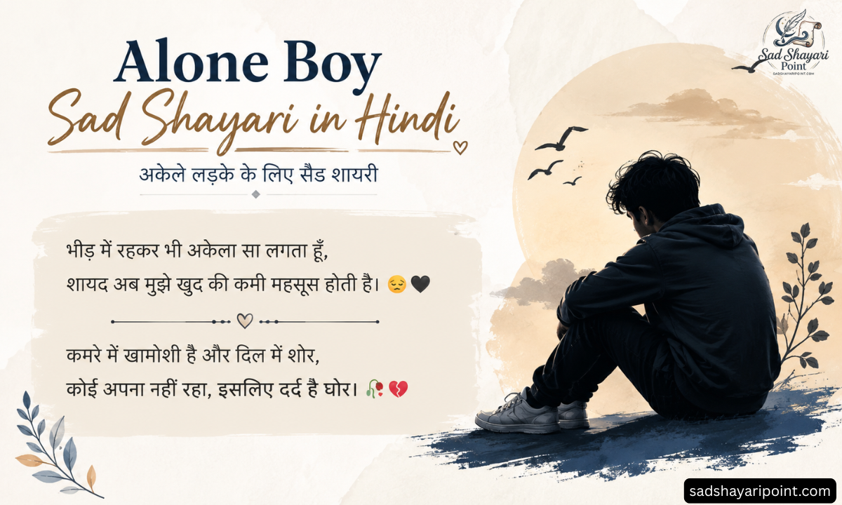 Sad Shayari for Boys in Hindi