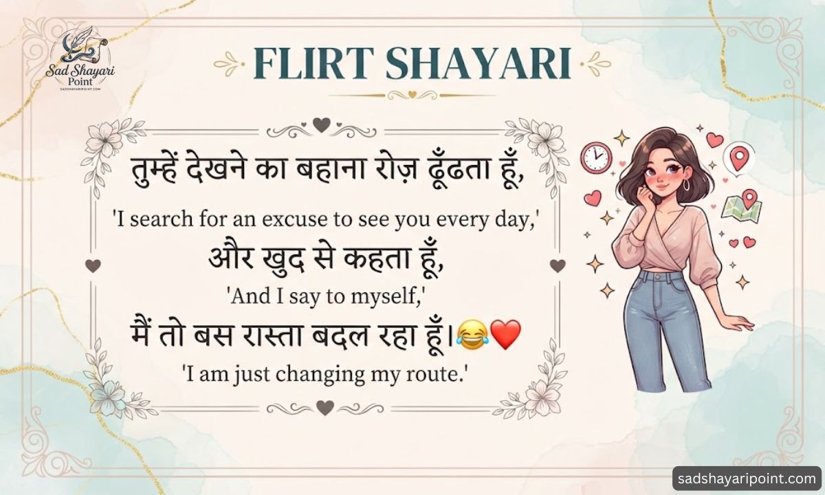 Flirt Shayari in Hindi