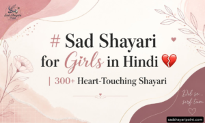 Sad Shayari for Girls in Hindi