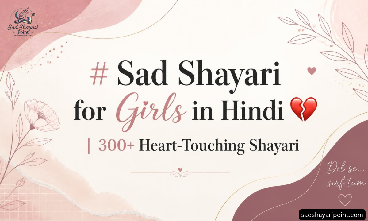 Sad Shayari for Girls in Hindi