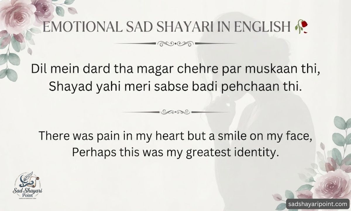 Sad Shayari in English