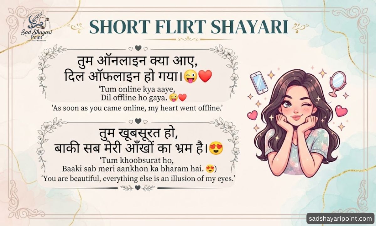 Flirt Shayari in Hindi