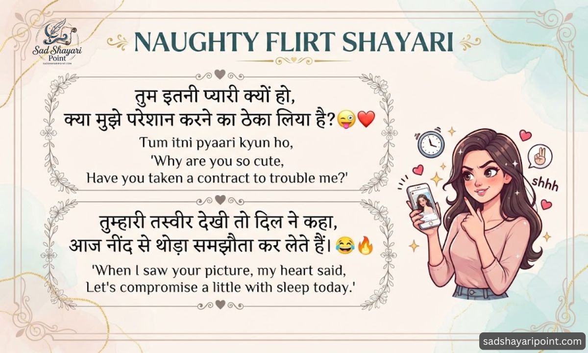 Flirt Shayari in Hindi