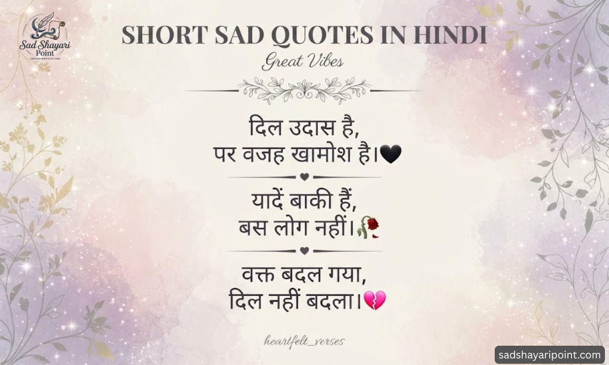Sad Quotes in Hindi