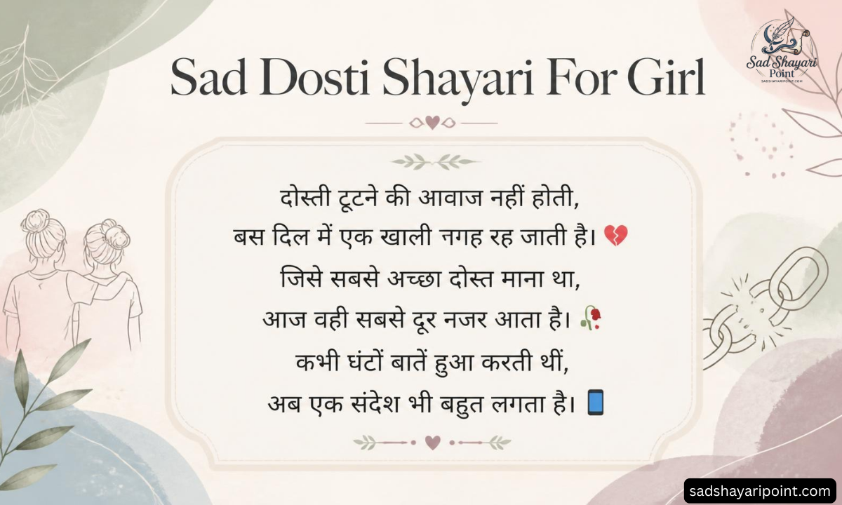 Sad Shayari for Girls in Hindi