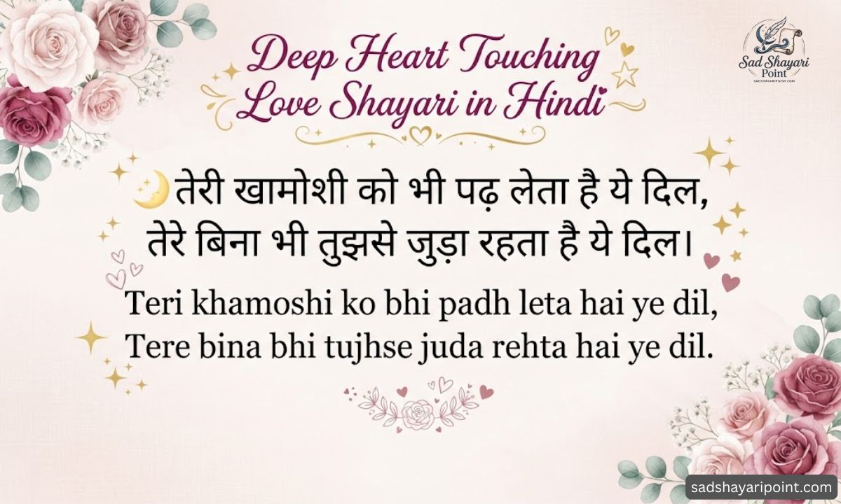 Heart Touching Love Shayari in Hindi