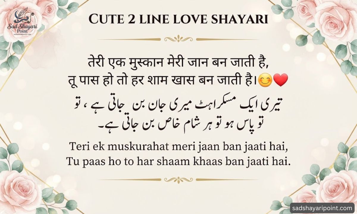 2 Line Love Shayari