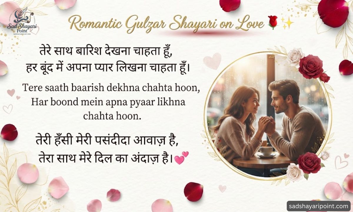 Gulzar Shayari on Love in Hindi