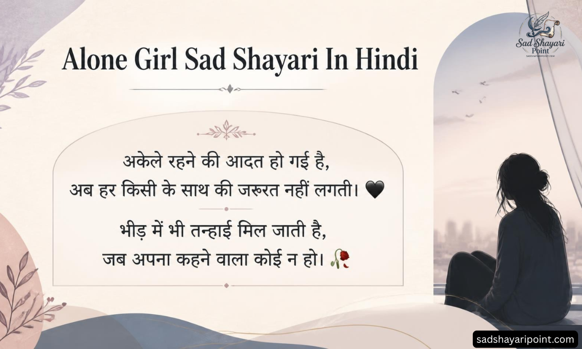 Sad Shayari for Girls in Hindi