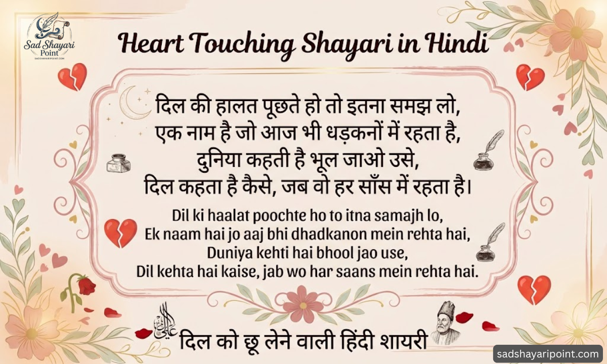 Heart Touching Shayari in Hindi