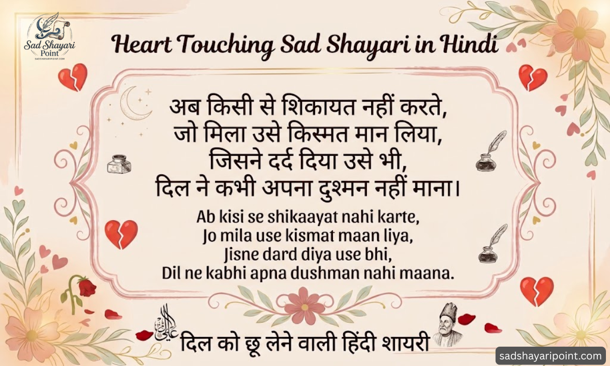 Heart Touching Shayari in Hindi