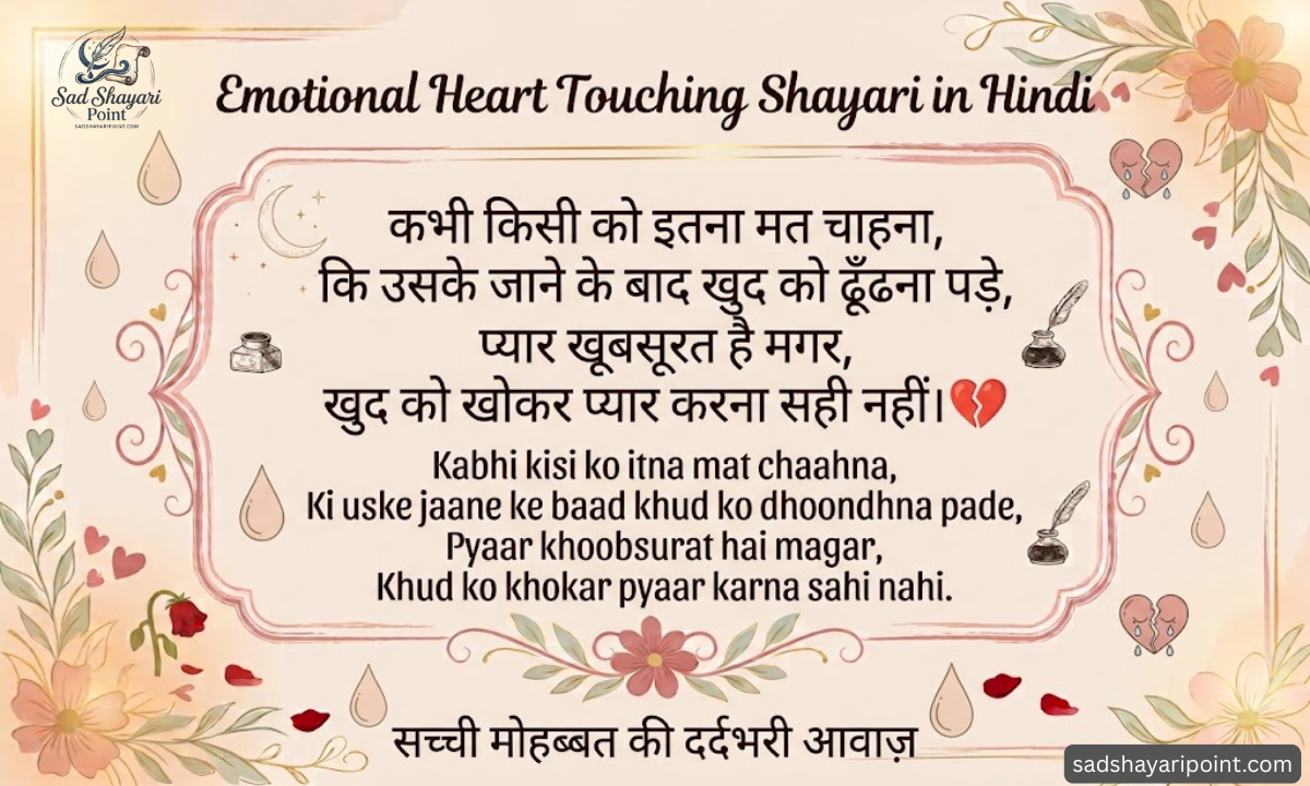 Heart Touching Shayari in Hindi
