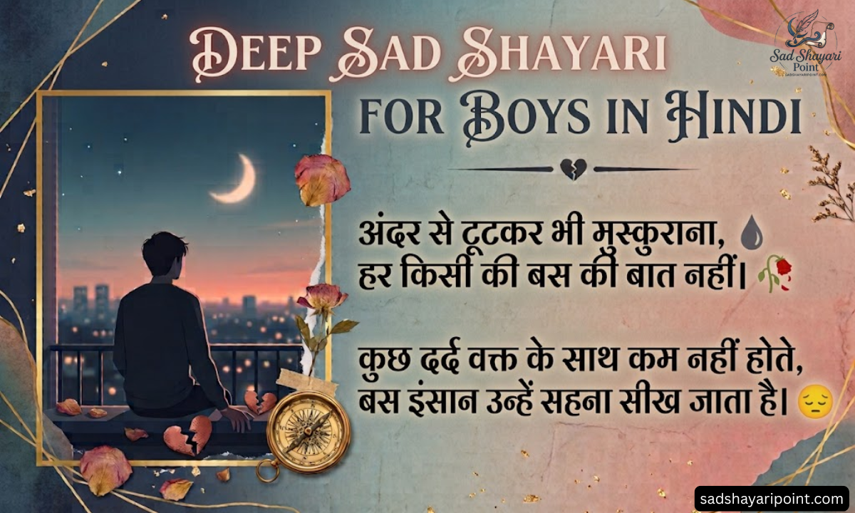 Sad Shayari for Boys in Hindi