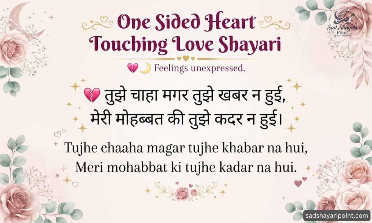 Heart Touching Love Shayari in Hindi
