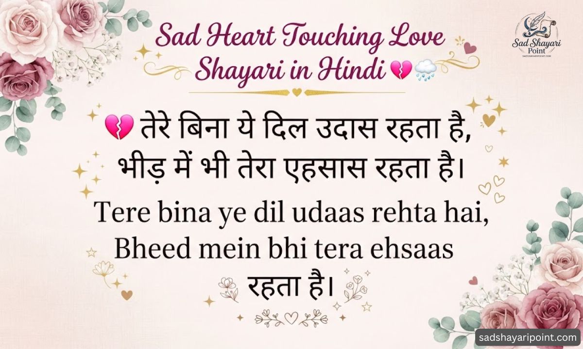 Heart Touching Love Shayari in Hindi