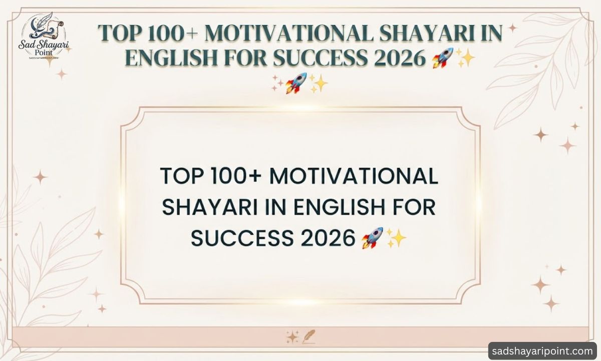 Motivational Shayari in English