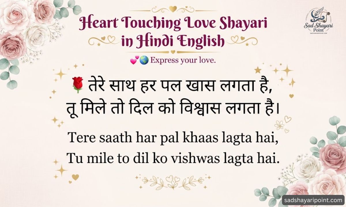 Heart Touching Love Shayari in Hindi