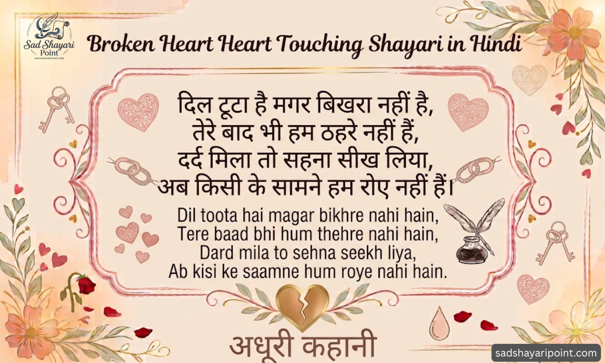Heart Touching Shayari in Hindi