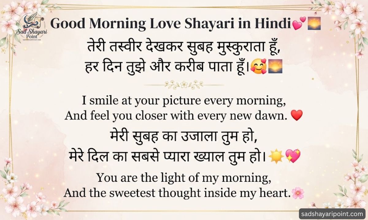 Good Morning Shayari