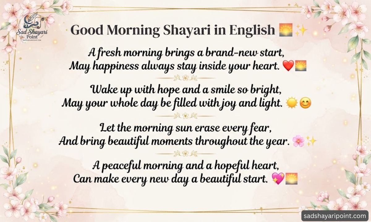 Good Morning Shayari