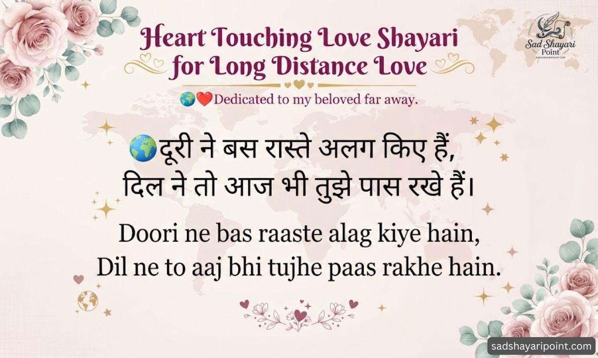 Heart Touching Love Shayari in Hindi