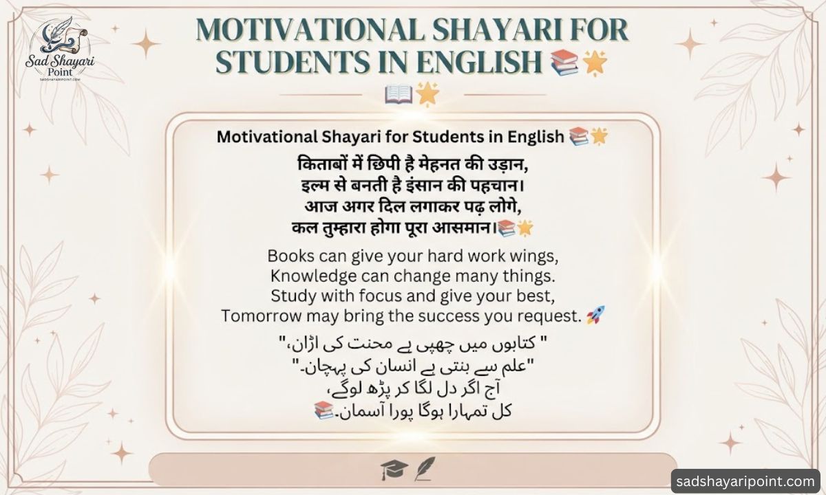 Motivational Shayari in English