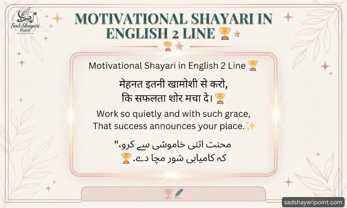 Motivational Shayari in English