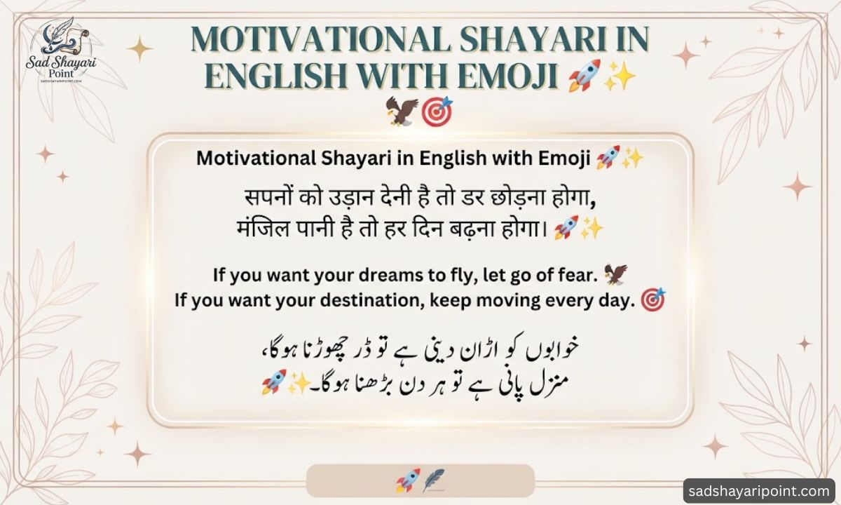 Motivational Shayari in English