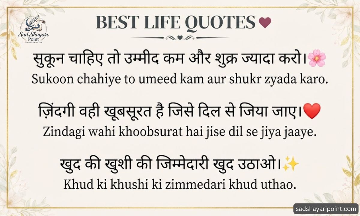 Life Quotes in Hindi