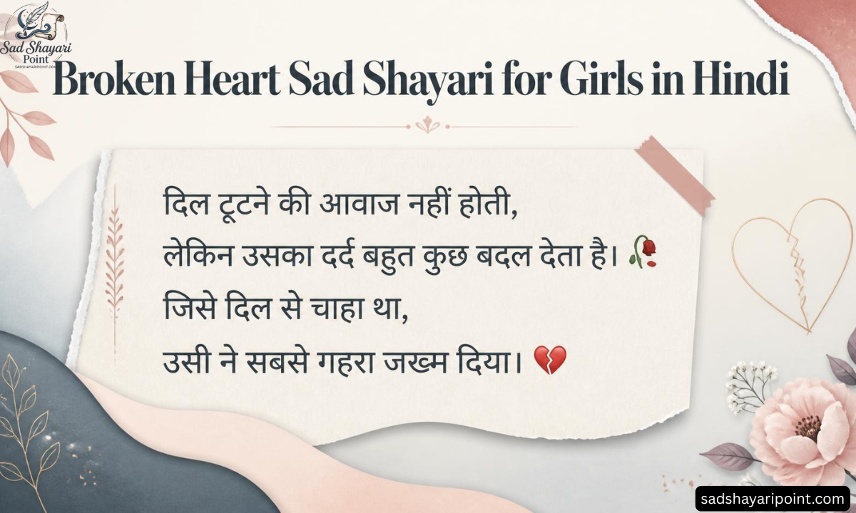 Sad Shayari for Girls in Hindi